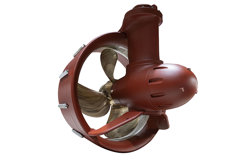Azimuth Thruster with Push Ducted Propellers
